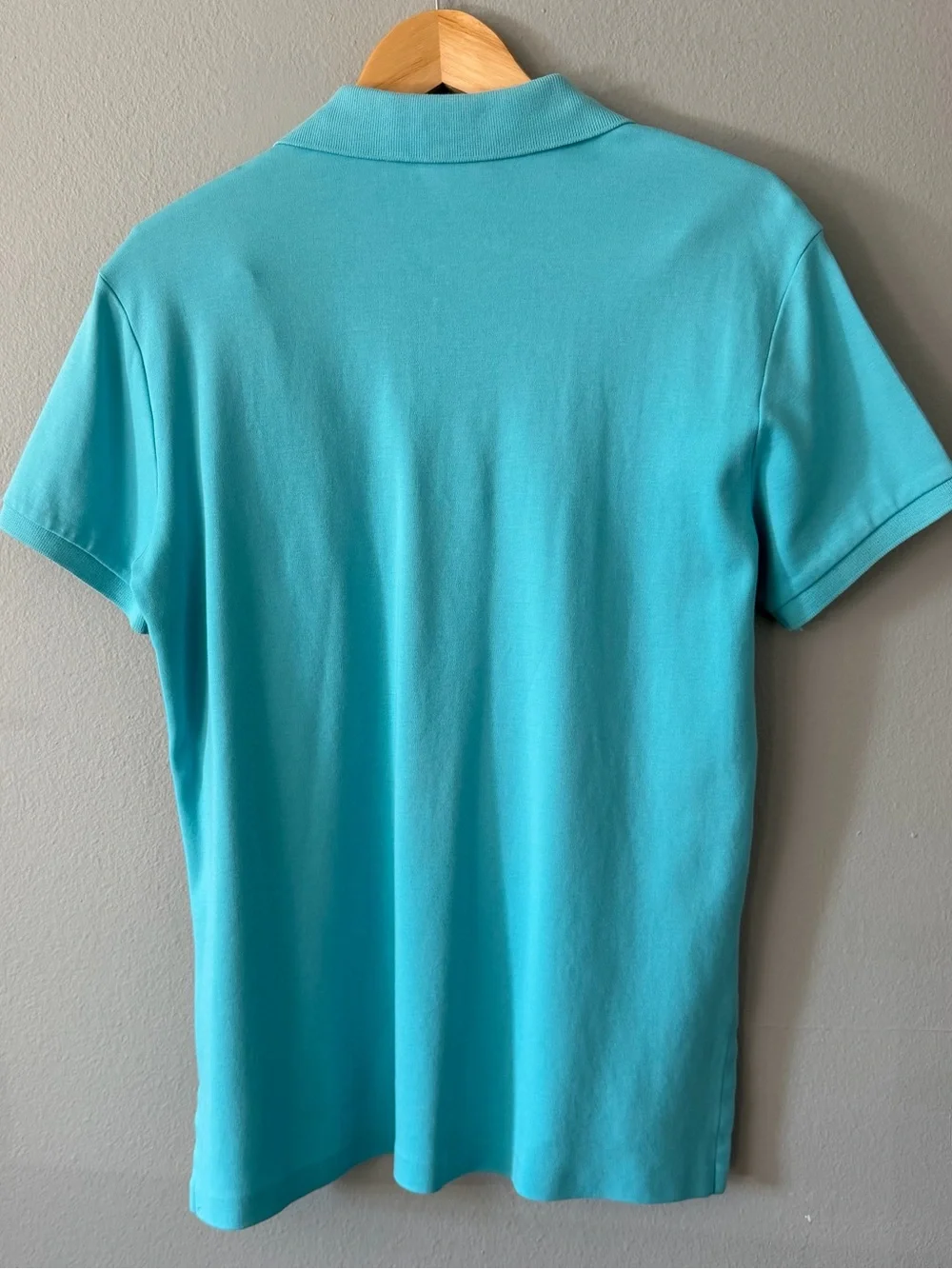 Polo Ralph Lauren Custom Fit Polo Shirt Aqua Blue Pink Pony Men’s S
